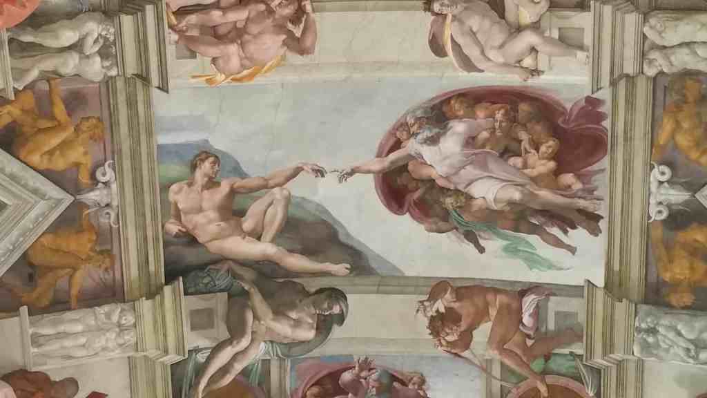 Siksto koplyčios figūros lubų Vatikano muziejus Roma Roma