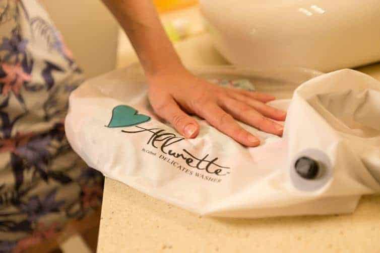 Let's be real, it's a challenge to keep clean on the road. The Allurette washer bag elevates your hand wash laundry game and keep delicates and traveling clothes clean and bright.