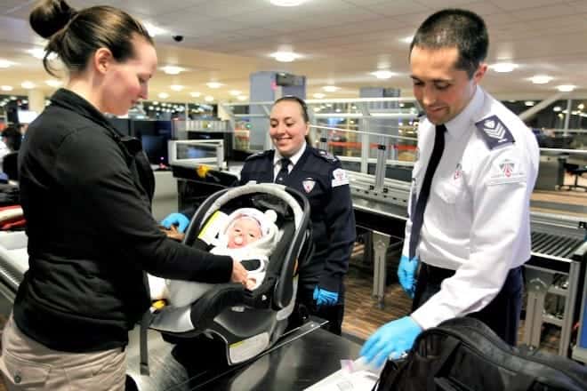 Tips for how to get through security faster during the holidays with your family.
