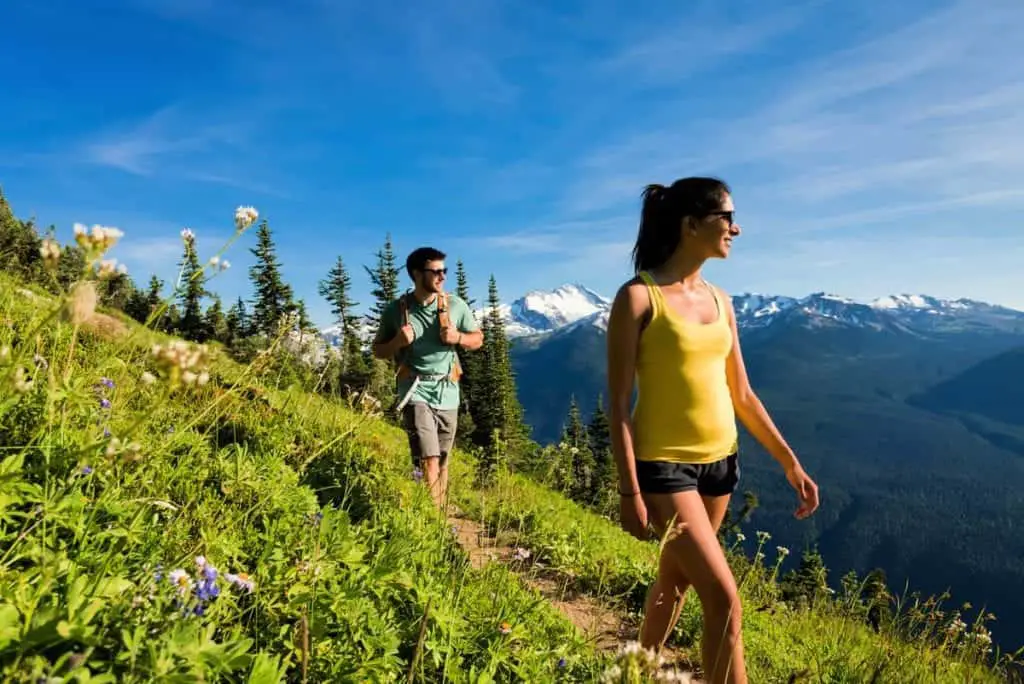 hiking in whistler in summer