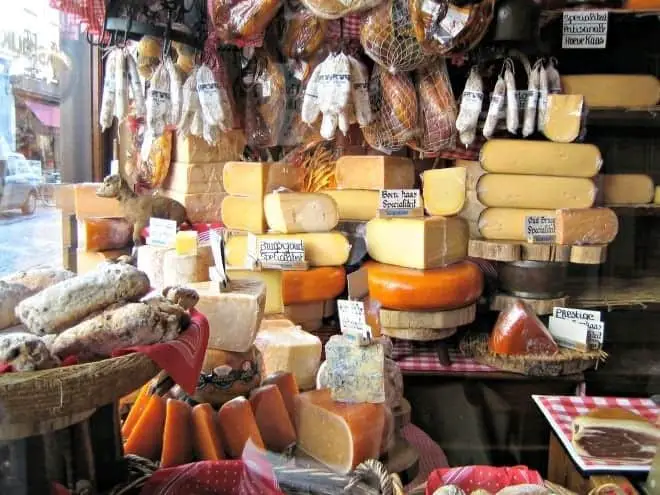 cheese shop in bruges belgium