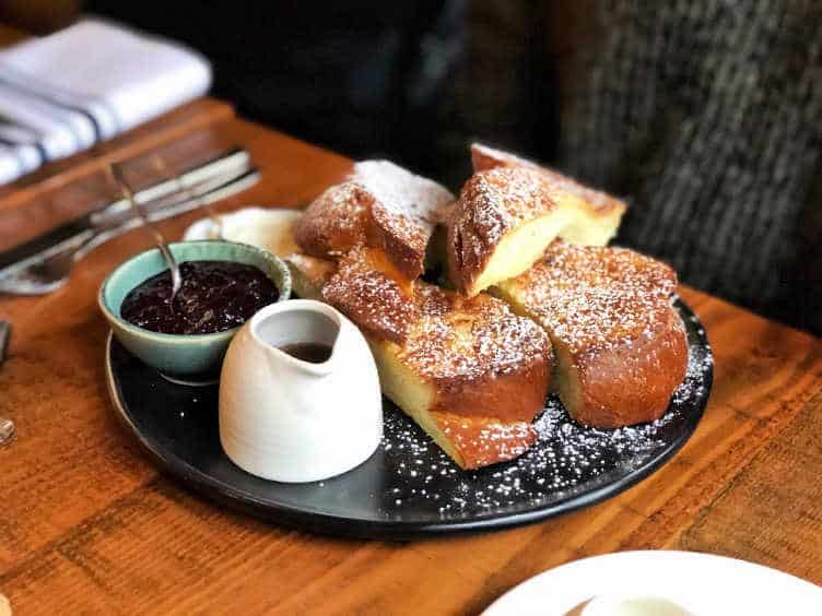 french toast at saba in fort langley