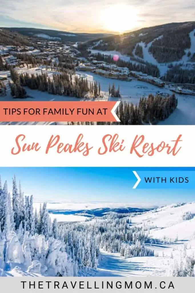 sun peaks ski resort in winter