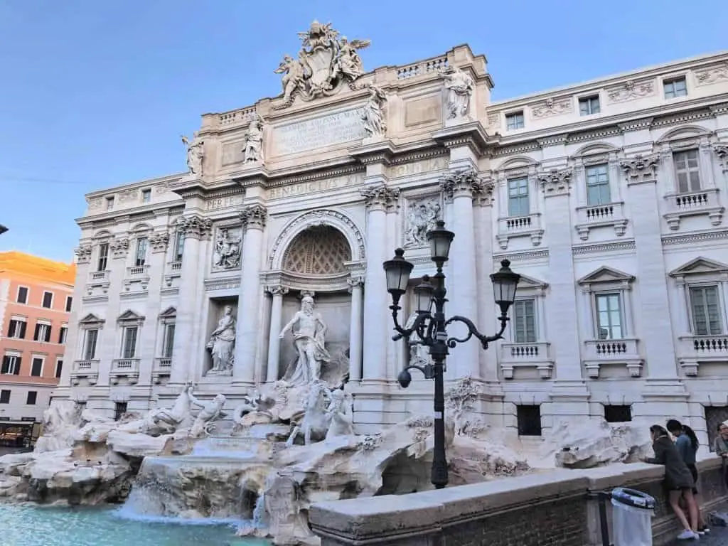 rome with kids trevi fountain