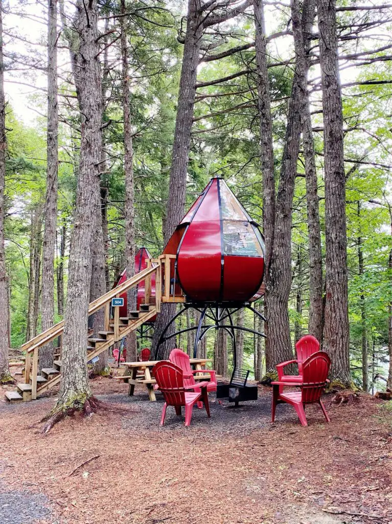 keji campsite red oasis treehouses