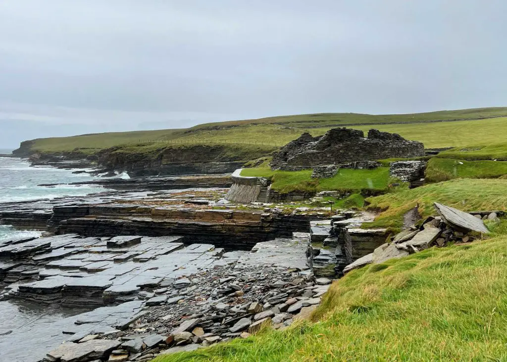 midhowe cairn on rousay island orkneys