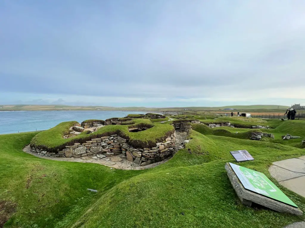 skara brae ruin on orkney island