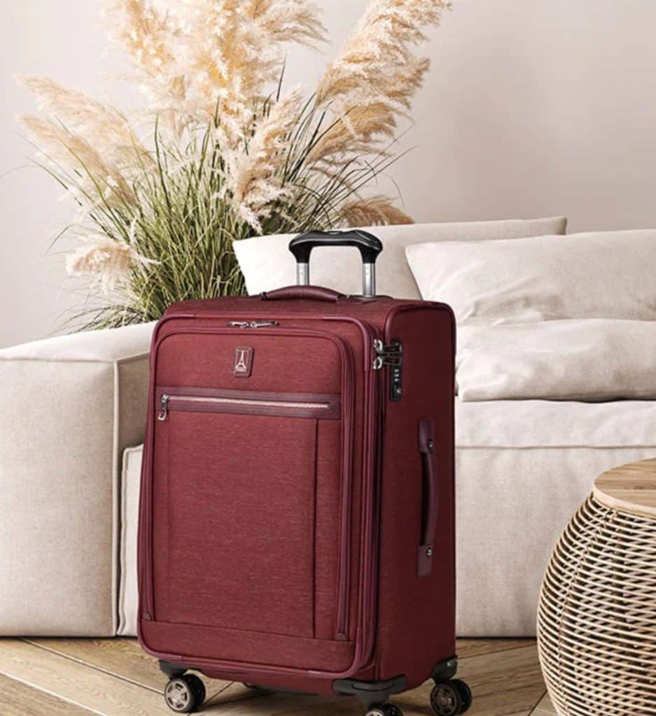 travelpro softcase in burgundy