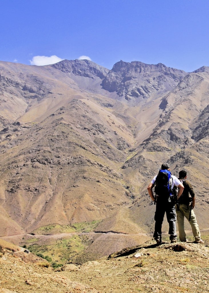 people hiking in Atlas Mountains