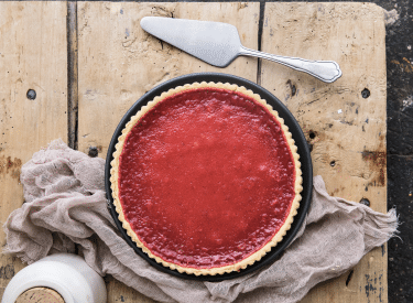 pink lyonnais praline tart